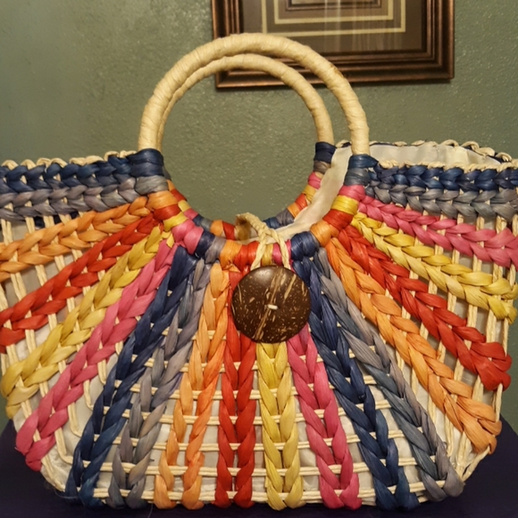 straw purse - Picture 2 of 8